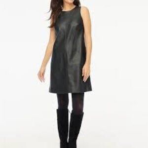 J.Crew Factory Vegan Leather Dress